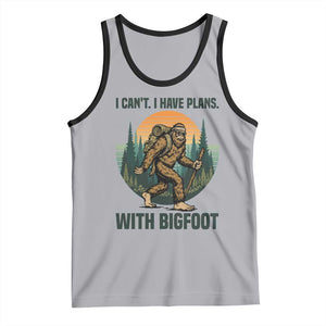 I Cant I Have Plans With Bigfoot Tank Top Funny Cryptid Lover Gift TS12 Athletic Heather Black Print Your Wear