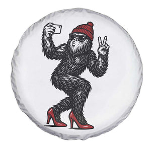 Funny Sexy Bigfoot Selfie Spare Tire Cover Sasquatch Lover Gift TS12 Print Your Wear