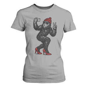 Funny Sexy Bigfoot Selfie T Shirt For Women Sasquatch Lover Gift TS12 Sport Gray Print Your Wear