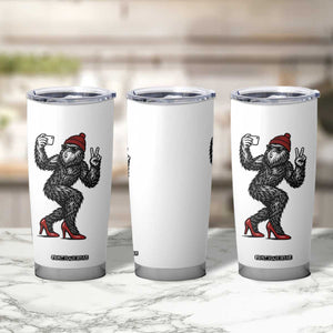 Funny Sexy Bigfoot Selfie Tumbler Cup Sasquatch Lover Gift TS12 Print Your Wear