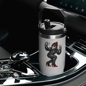 Funny Sexy Bigfoot Selfie Flip Straw Tumbler Sasquatch Lover Gift TS12 Print Your Wear