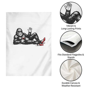 Funny Sassquatch Sexy Garden Flag Bigfoot With Cocktail Party Humor TS12 Print Your Wear