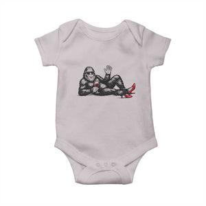 Funny Sassquatch Sexy Baby Onesie Bigfoot With Cocktail Party Humor TS12 Ice Gray Print Your Wear