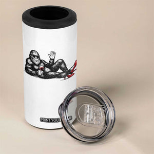 Funny Sassquatch Sexy 4 in 1 Can Cooler Tumbler Bigfoot With Cocktail Party Humor TS12 Print Your Wear