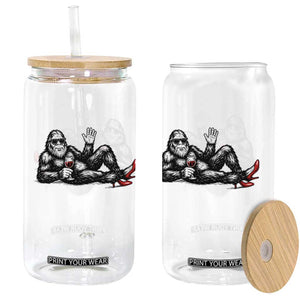 Funny Sassquatch Sexy Glass Can Bigfoot With Cocktail Party Humor TS12 Print Your Wear