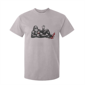 Funny Sassquatch Sexy T Shirt For Kid Bigfoot With Cocktail Party Humor TS12 Ice Gray Print Your Wear