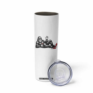 Funny Sassquatch Sexy Skinny Tumbler Bigfoot With Cocktail Party Humor TS12 Print Your Wear