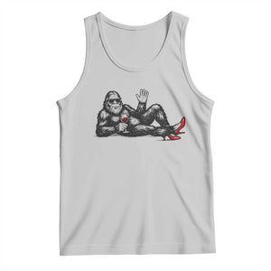 Funny Sassquatch Sexy Tank Top Bigfoot With Cocktail Party Humor TS12 Ash Print Your Wear