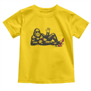 Funny Sassquatch Sexy Toddler T Shirt Bigfoot With Cocktail Party Humor TS12 Daisy Print Your Wear