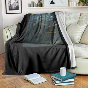 Funny Bigfoot Painting Starry Night Art Parody Gift Throw Blanket TS12 Print Your Wear