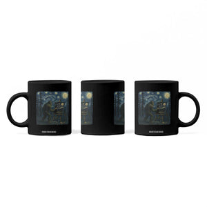Funny Bigfoot Painting Starry Night Art Parody Gift Coffee Mug TS12 Print Your Wear