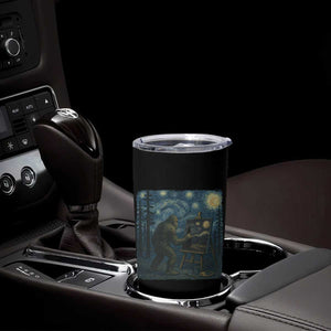 Funny Bigfoot Painting Starry Night Art Parody Gift Tumbler Cup TS12 Print Your Wear