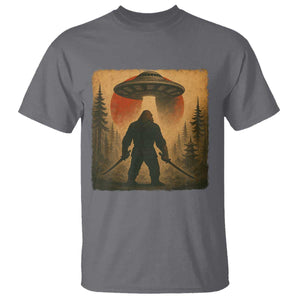 Samurai Bigfoot T Shirt Japanese Vintage Ukiyoe Style TS12 Charcoal Print Your Wear