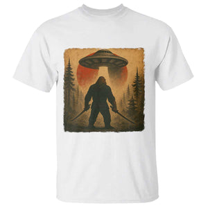 Samurai Bigfoot T Shirt Japanese Vintage Ukiyoe Style TS12 White Print Your Wear