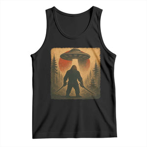 Samurai Bigfoot Tank Top Japanese Vintage Ukiyoe Style TS12 Black Print Your Wear