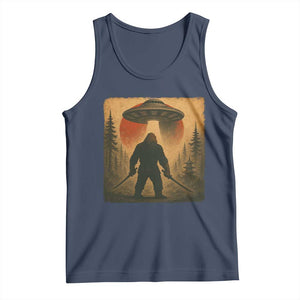 Samurai Bigfoot Tank Top Japanese Vintage Ukiyoe Style TS12 Navy Print Your Wear
