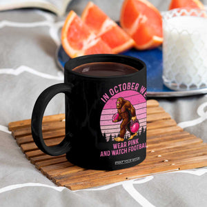In October We Wear Pink Football Coffee Mug Support Breast Cancer Awareness TS12 Print Your Wear