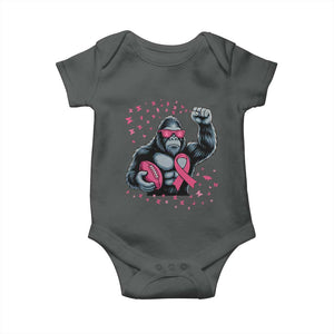 Funny Bigfoot Football Baby Onesie Breast Cancer Awareness Gift TS12 Dark Heather Print Your Wear