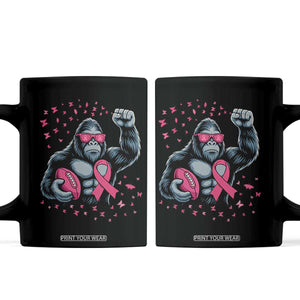 Funny Bigfoot Football Coffee Mug Breast Cancer Awareness Gift TS12 Black Print Your Wear