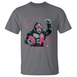 Funny Bigfoot Football T Shirt Breast Cancer Awareness Gift TS12 Charcoal Print Your Wear
