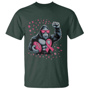 Funny Bigfoot Football T Shirt Breast Cancer Awareness Gift TS12 Dark Forest Green Print Your Wear