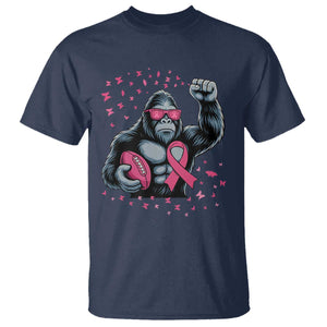 Funny Bigfoot Football T Shirt Breast Cancer Awareness Gift TS12 Navy Print Your Wear