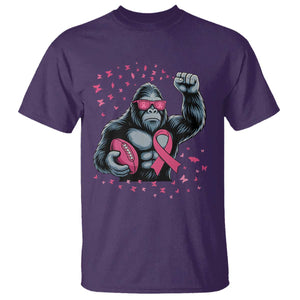 Funny Bigfoot Football T Shirt Breast Cancer Awareness Gift TS12 Purple Print Your Wear