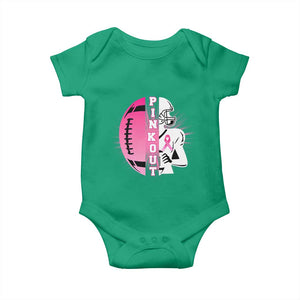 Pink Out Game Day Football Baby Onesie Breast Cancer Support TS12 Irish Green Print Your Wear