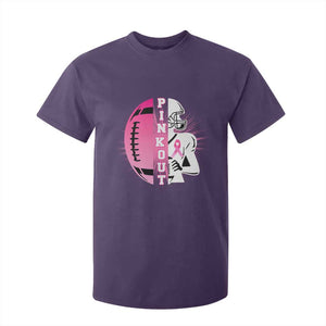 Pink Out Game Day Football T Shirt For Kid Breast Cancer Support TS12 Purple Print Your Wear