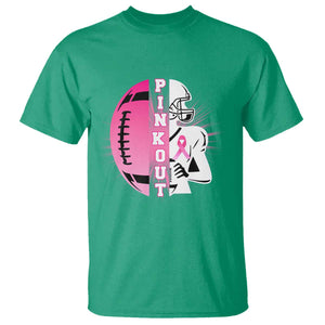Pink Out Game Day Football T Shirt Breast Cancer Support TS12 Irish Green Print Your Wear