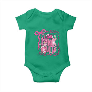 Pink Out Baby Onesie Football Support Breast Cancer Gift TS12 Irish Green Print Your Wear