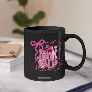 Pink Out Coffee Mug Football Support Breast Cancer Gift TS12 Print Your Wear