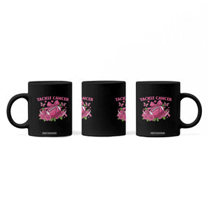 Tackle Cancer Coffee Mug Football Breast Cancer Awareness Pink Ribbon TS12 Print Your Wear