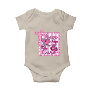 Cheer For The Cure Baby Onesie Breast Cancer Awareness Football Gift TS12 Sand Print Your Wear