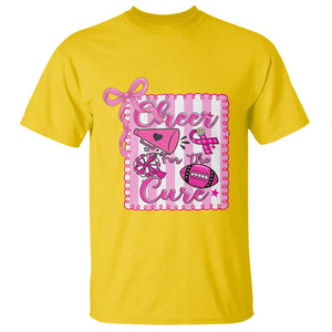 Cheer For The Cure T Shirt Breast Cancer Awareness Football Gift TS12 Daisy Print Your Wear