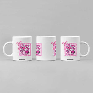 Cheer For The Cure Coffee Mug Breast Cancer Awareness Football Gift TS12 Print Your Wear