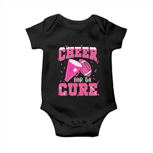 Breast Cancer Awareness Baby Onesie Funny Cheer For The Cure Gift TS12 Black Print Your Wear
