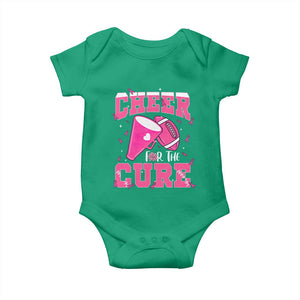 Breast Cancer Awareness Baby Onesie Funny Cheer For The Cure Gift TS12 Irish Green Print Your Wear
