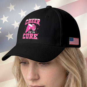 Breast Cancer Awareness Baseball Cap Funny Cheer For The Cure Gift TS12 Print Your Wear