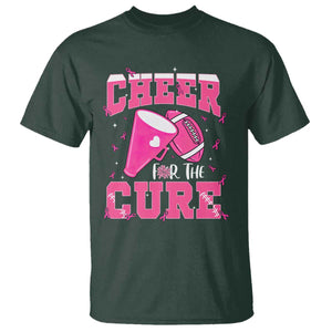 Breast Cancer Awareness T Shirt Funny Cheer For The Cure Gift TS12 Dark Forest Green Print Your Wear