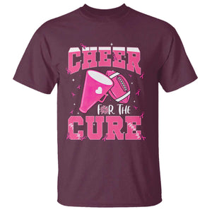 Breast Cancer Awareness T Shirt Funny Cheer For The Cure Gift TS12 Maroon Print Your Wear