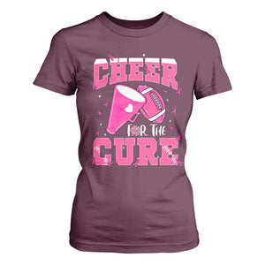 Breast Cancer Awareness T Shirt For Women Funny Cheer For The Cure Gift TS12 Maroon Print Your Wear