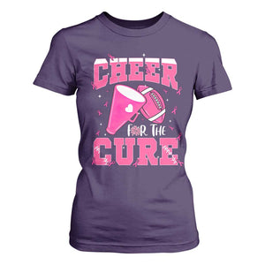 Breast Cancer Awareness T Shirt For Women Funny Cheer For The Cure Gift TS12 Purple Print Your Wear