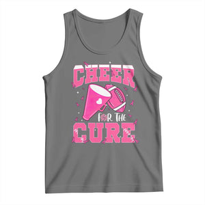 Breast Cancer Awareness Tank Top Funny Cheer For The Cure Gift TS12 Black Heather Print Your Wear