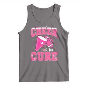 Breast Cancer Awareness Tank Top Funny Cheer For The Cure Gift TS12 Deep Heather Print Your Wear