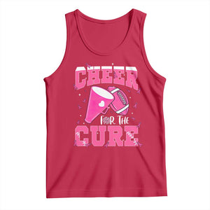 Breast Cancer Awareness Tank Top Funny Cheer For The Cure Gift TS12 Red Print Your Wear