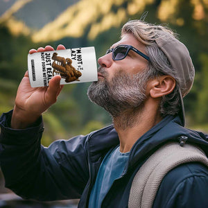 Funny Bigfoot 4 in 1 Can Cooler Tumbler I Am Not Lazy I Just Really Enjoy Doing Nothing TS12 Print Your Wear