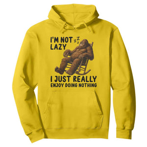 Funny Bigfoot Hoodie I Am Not Lazy I Just Really Enjoy Doing Nothing TS12 Daisy Print Your Wear