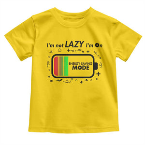 Funny Sarcastic Saying Toddler T Shirt I Am On Energy Saving Mode TS12 Daisy Print Your Wear