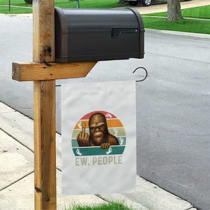 Bigfoot Lover Garden Flag Funny Ew People Retro Sunset Design TS12 Print Your Wear